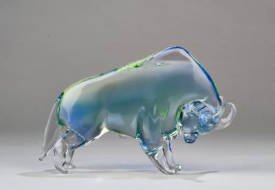 A glass bull in the style of Murano - Secese a umění 20. století