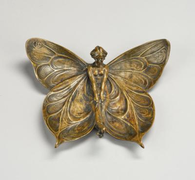 A brass bowl in the shape of a “butterfly lady”, c. 1920/30 - Jugendstil and 20th Century Arts and Crafts