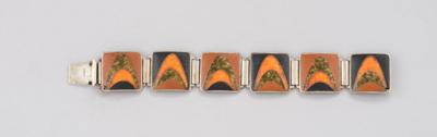 Albert Gustav Bunge, an enamelled bracelet, Germany, c. 1950 - Secese a umění 20. století