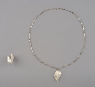 Björn Weckström (born in 1935), a sterling silver pendant with ring, Lapland, Finland, 1992 - Jugendstil and 20th Century Arts and Crafts