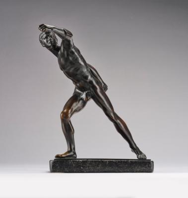 Bronzefigur eines antikisierenden Kämpfers - Kleinode des Jugendstils & Angewandte Kunst des 20. Jahrhunderts