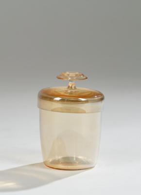 A lidded box, in the manner of Josef Hoffmann, designed in 1925/27, J. & L. Lobmeyr, Vienna - Jugendstil and 20th Century Arts and Crafts