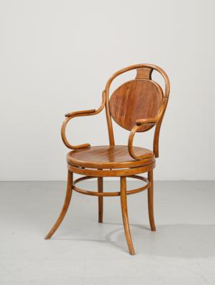 A swivel armchair (office chair), cf model number 86/RF, company D. G. Fischel Söhne, Vienna, as of 1929 - Secese a umění 20. století