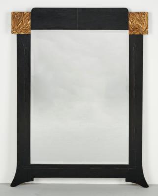 Großer Spiegel mit seitlich vergoldeten Blattmotiven, um 1900 - Kleinode des Jugendstils & Angewandte Kunst des 20. Jahrhunderts