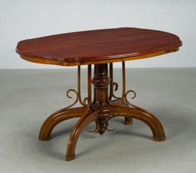 A salon table, model number 6, designed before 1884, executed by Gebrüder Thonet, Vienna - Secese a umění 20. století