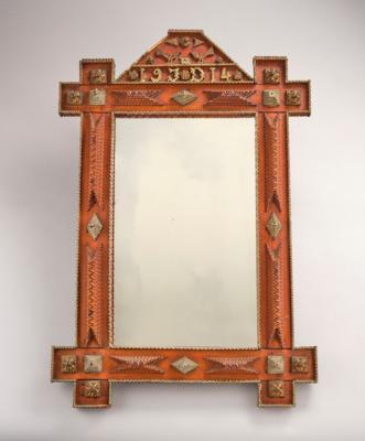 A Tramp Art mirror, 1914 - Jugendstil e arte applicata del XX secolo