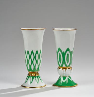 Zwei Vasen, Firma Reinhold Schlegelmilch, Suhl/Tillowitz, um 1932 - Kleinode des Jugendstils & Angewandte Kunst des 20. Jahrhunderts
