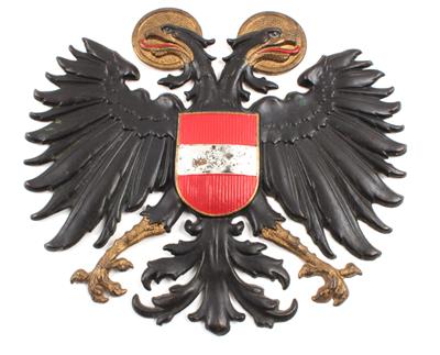 Großes Staatswappen des österreichischen Ständestaates, - Antique Arms, Uniforms and Militaria