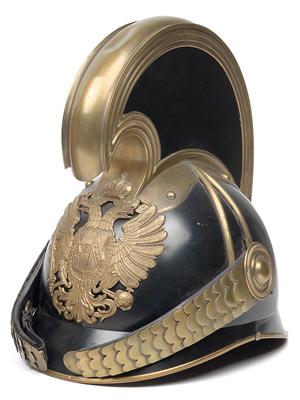 Ungemein detailgetreu ausgeführte tschechische Replik eines Österreichischen Dragonerhelms - Armi d'epoca, uniformi e militaria