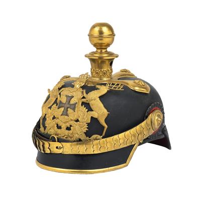 Pickelhaube für Reserveoffiziere der Württembergischen Artillerie - Historische Waffen, Uniformen, Militaria