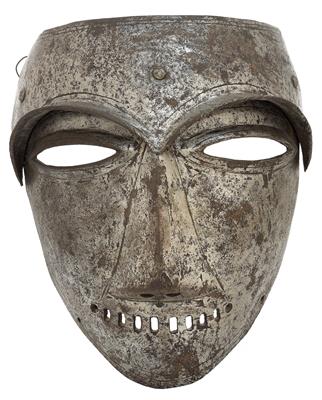 Visier zu einem savoyischen Maskenhelm, - Historische Waffen, Uniformen, Militaria