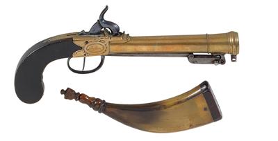 Englische Tromblon-Terzerolpistole, - Historische Waffen, Uniformen, Militaria