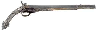 Silbermontierte Miqueletschlosspistole, - Antique Arms, Uniforms and Militaria