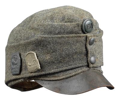 Feldgraue Kappe für Mannschaften M.1915, - Historische Waffen, Uniformen, Militaria; Sonderteil: Die k.u.k. Armee im Ersten Weltkrieg