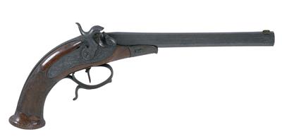 A percussion-cap pistol, - Armi d'epoca, uniformi e militaria