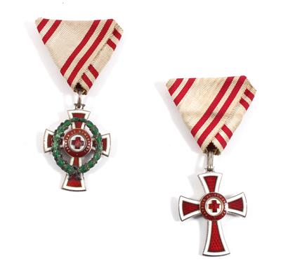 Ehrenzeichen vom Roten Kreuz, - Historische Waffen, Uniformen, Militaria - Sonderteil: Nachlass Generalmajor Wolfgang Waldherr