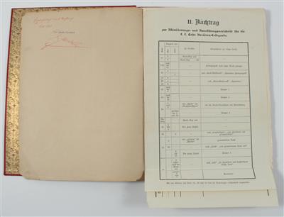 'Adjustierungs- und Ausrüstungsvorschrift für die k. k. Erste Arcierenleibgarde', - Historische Waffen, Uniformen, Militaria