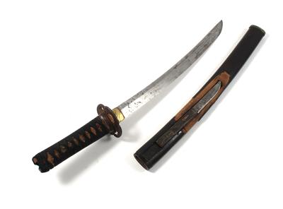 Japanisches Kurzschwert - Wakizashi, - Historische Waffen, Uniformen, Militaria