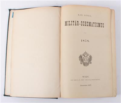 Kais. Königl. Militär-Schematismus für 1878, - Starožitné zbraně