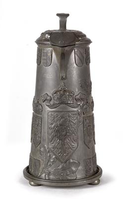 Patriotische Zinnkanne "Kaiser Wilhelm II" - Antique Arms, Uniforms and Militaria