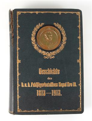 Buch 'Geschichte des k. u. k. Feldjägerbataillons Kopal Nr. 10, 1813-1913, - Starožitné zbraně