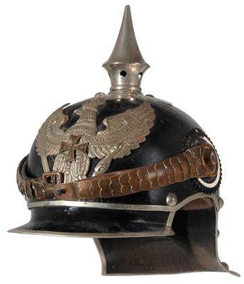 Königreich Preußen - Helm für Unteroffiziere der Reserve der Kgl. Preußischen Jäger zu Pferde Nr. 6 - Historische Waffen, Uniformen, Militaria