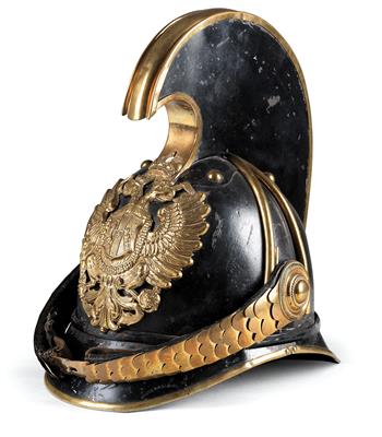 Helm für Mannschaften der Kürassiere und Dragoner, - Historische Waffen, Uniformen, Militaria - Schwerpunkt österreichische Gendarmerie und Polizei