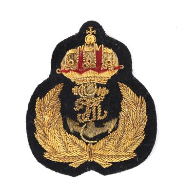 Schwarzes Stoffabzeichen für Marine, - Armi d'epoca, uniformi e militaria