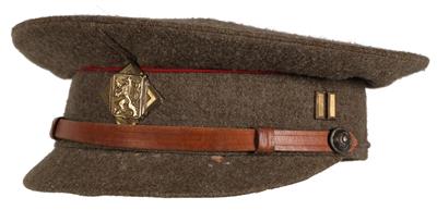 Tschechoslowakei - Schirmmütze für einen Hauptmann der Armee, - Antique Arms, Uniforms and Militaria