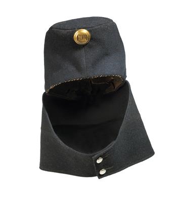 Blaugraue (somit schwarze) Kappe der k. k. Reitenden Tiroler Landesschützen für Mannschaften, - Armi d'epoca, uniformi e militaria