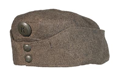 Feldgraue Kappe für Mannschaften der k. u. k. Armee, sog. 'Lagermütze' um 1917/18, - Starožitné zbraně