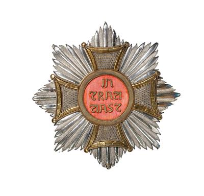 Stern der Supraweste zum Galawaffenrock der bayrischen Hartschiere, Muster 1878-1893, - Armi d'epoca, uniformi e militaria