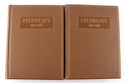 K. u. k. Feldblatt, 2 Bände - Antique Arms, Uniforms and Militaria