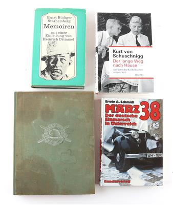 Konvolut von 9 Büchern zum Thema österreichische Zwischenkriegszeit, Heimwehr und Politik. - Historische Waffen, Uniformen, Militaria