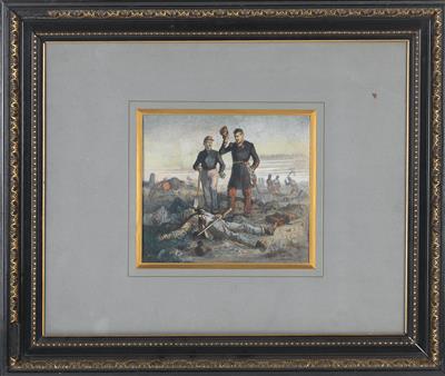 L'Allemand Siegmund (1840-1910), Darstellung aus dem Amerikanischen Sezessionskrieg, - Armi d'epoca, uniformi e militaria