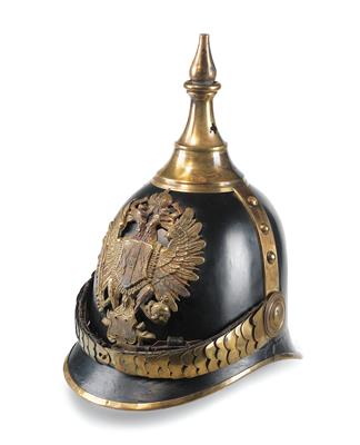 Pickelhaube für k. k. Gendarmerie-Offiziere der k. k. Gendarmerie zu Fuß, Muster 1850 - Armi d'epoca, uniformi e militaria