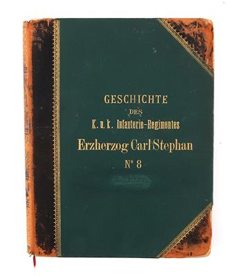 Regimentsgeschichte des k. u. k. Infanterieregiments Nr. 8 'Erzherzog Carl Stephan', - Starožitné zbraně