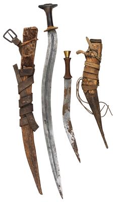 Schwert und Dolch vom Stamm der Afar/Äthiopien, - Starožitné zbraně