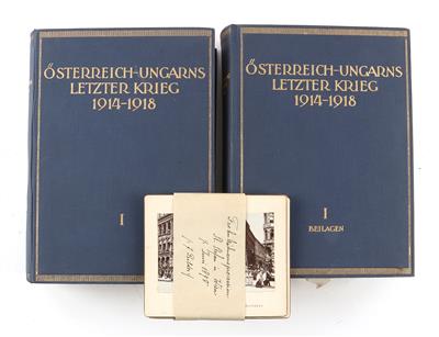 Konvolut von 2 Bänden des Generalstabswerkes 'Ö-U letzter Krieg 1914-18' - Starožitné zbraně