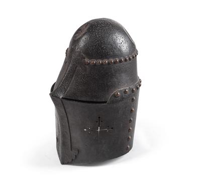 Topfhelm, - Historische Waffen, Uniformen, Militaria