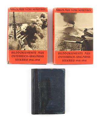 Konvolut von 3 Büchern zum Thema k. u. k. Kriegsmarine: - Historische Waffen, Uniformen,
Militaria