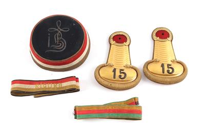 Paar Epauletten M1848 für einen bayrischen Offizier des Infanterie Regiment 15, - Armi d'epoca, uniformi e militaria