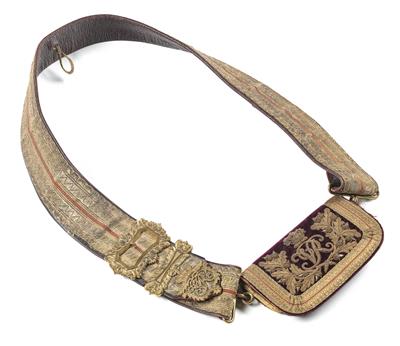 Kartuschkasten mit Riemen (belt  &  pouch) für einen Veterinär-Offizier der Britischen Armee um 1900, - Armi d'epoca, uniformi e militaria