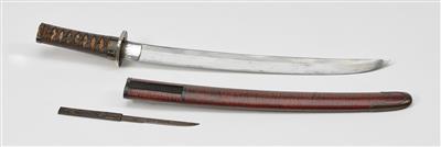 Japanisches Kurzschwert - Wakizashi, - Historische Waffen, Uniformen, Militaria