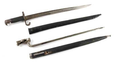 Österreichische Bajonette, 2 Stück: - Antique Arms, Uniforms and Militaria