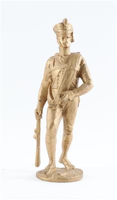 Figurine eines preußischen Infanteristen um 1815, - Starožitné zbraně
