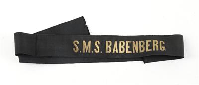 Kappenband für Matrosen der k. u. k. Kriegsmarine, - Armi d'epoca, uniformi e militaria