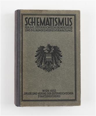Schematismus für das Österreichische Bundesheer und die Bundesheeresverwaltung, Jahrgang 1932, - Historische Waffen, Uniformen, Militaria