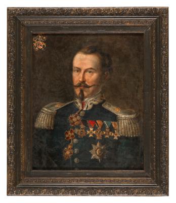 Ölportrait eines königlich bayrischen - Antique Arms, Uniforms & Militaria