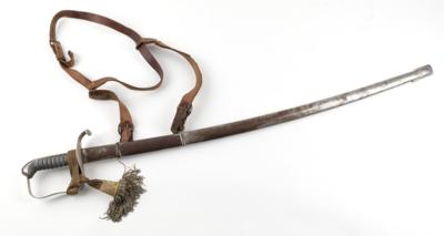 Österreichischer Infanterie-Offizierssäbel M1861, - Armi d'epoca, uniformi e militaria